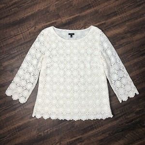 Talbots gorgeous lace tunic